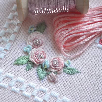 Spring spirit.Hardanger embroidery.