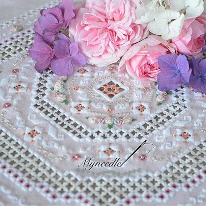 Spring spirit.Hardanger embroidery.