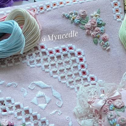Spring spirit.Hardanger embroidery.